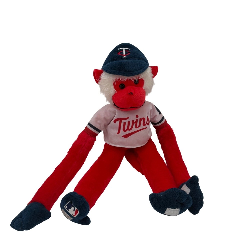 Minnesota Twins MLB FOCO Plush Monkey Red‎ Long Arm Stuffed Animal Baseball Fan